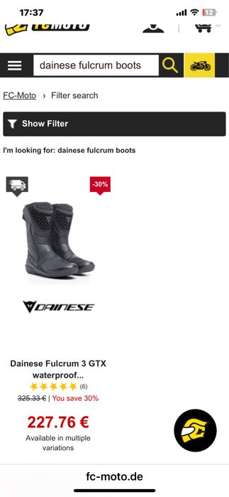 Cizme GoreTex Dainese Fulcrum3