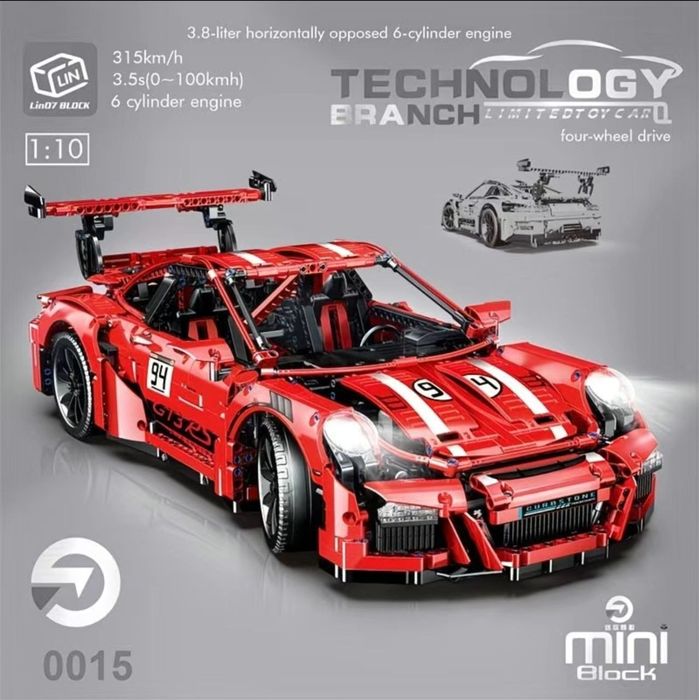 Конструктор лего Porsche 911, лего супрекар