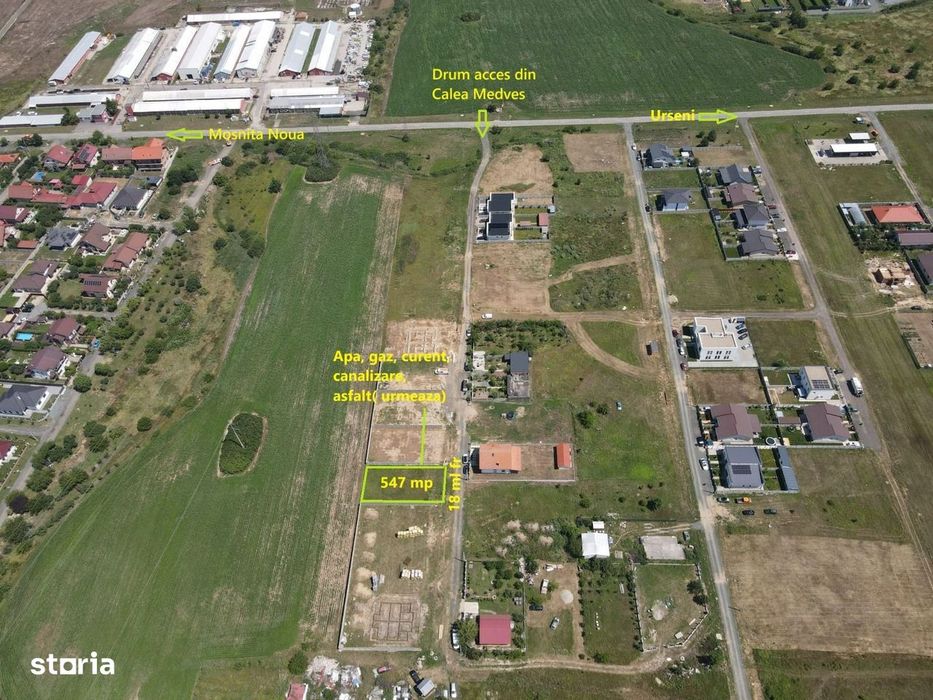 Teren ideal pentru casa – Moșnița Nouă | 547 mp | Comision 0%