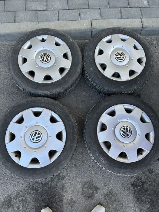 Jante  tabla de 16  pentru  wolkswagen ,audi ,etc cu cauciucuri de iarna foarte bune
