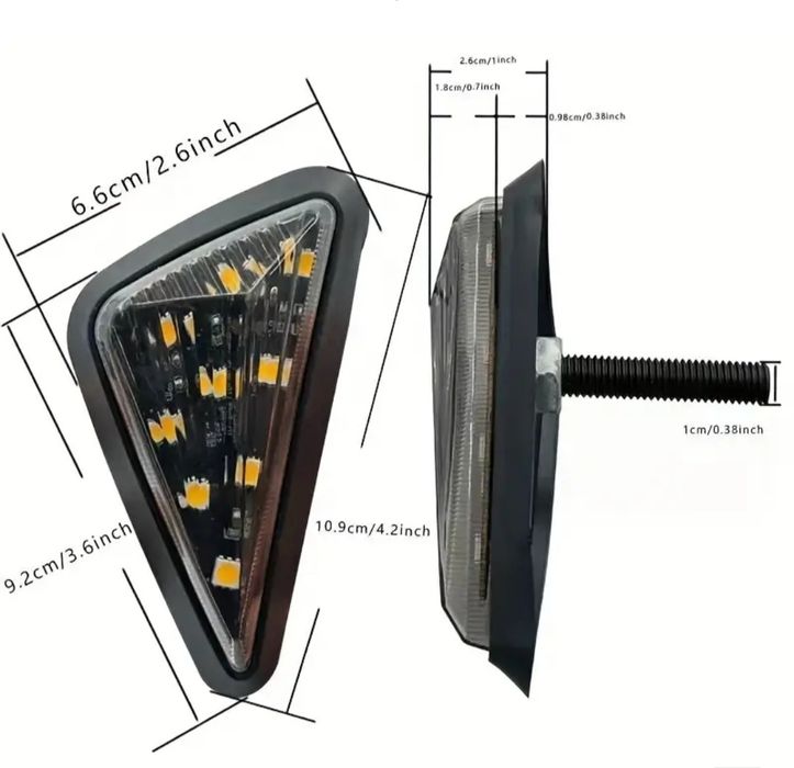 Лед мигачи за мотор,атв,утв триъгълни