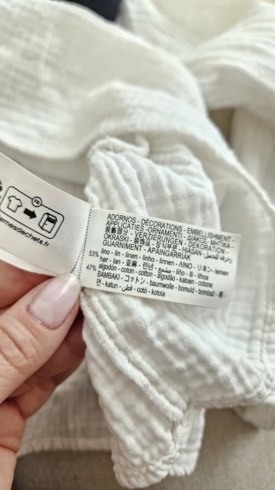 ZARA лен и памук блуза 110 см 4-5 години