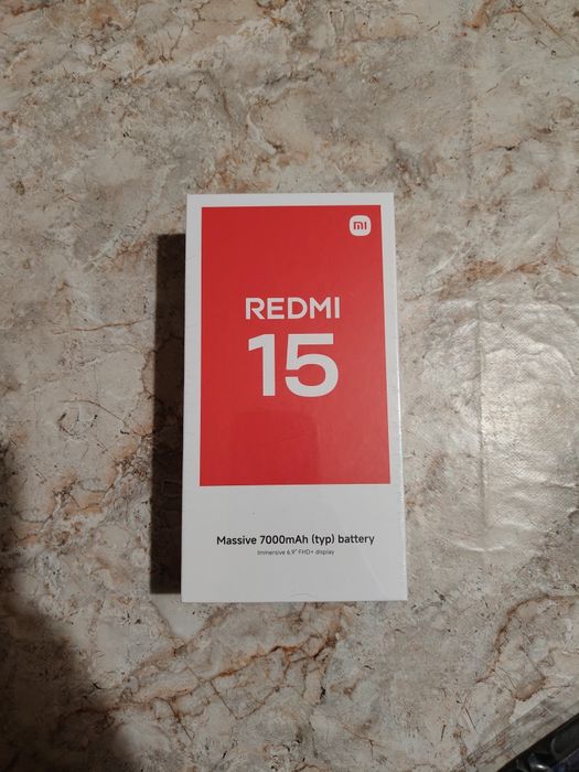 Мобилен телефон Xiaomi Redmi 15, 6GB RAM, 128GB, Midnight Black