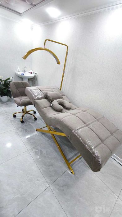 Кушетка косметологическая анатомическая для ресниц, массаж — kushetka