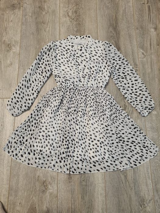 Rochie alba cu imprimeu dalmatian noua, Reserved, 110