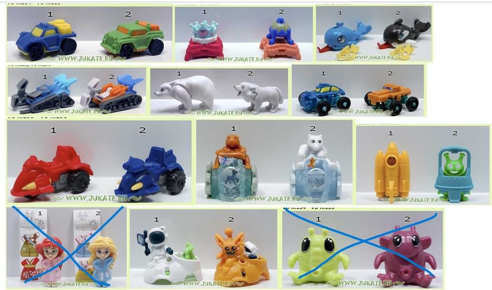 Играчки от яйца Киндер / Kinder
