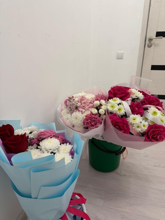 Продам сегодняшние цветы