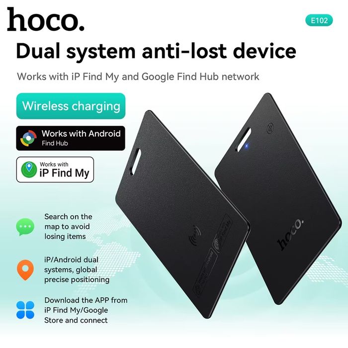 Hoco E102 Nida GPS трекер-карта для Android и iPhone универсальный