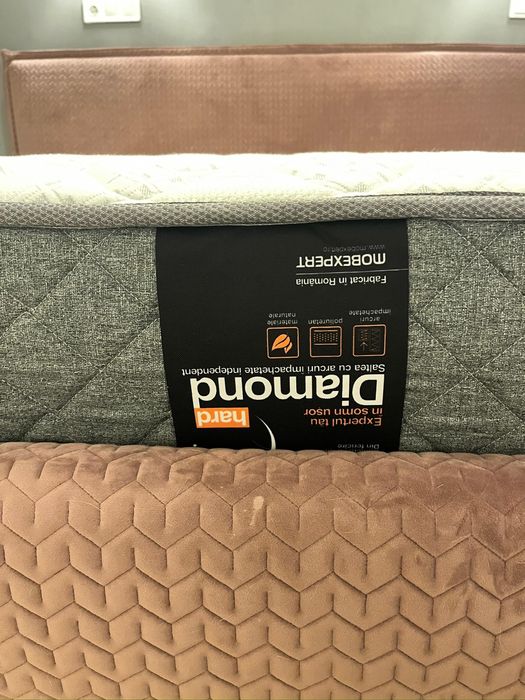 Pat 180x200 si Saltea Mobexpert