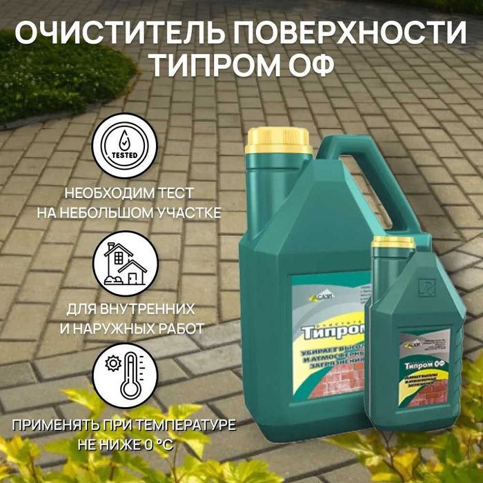 Очиститель фасадов Типром ОФ от соли и загрязнений природной