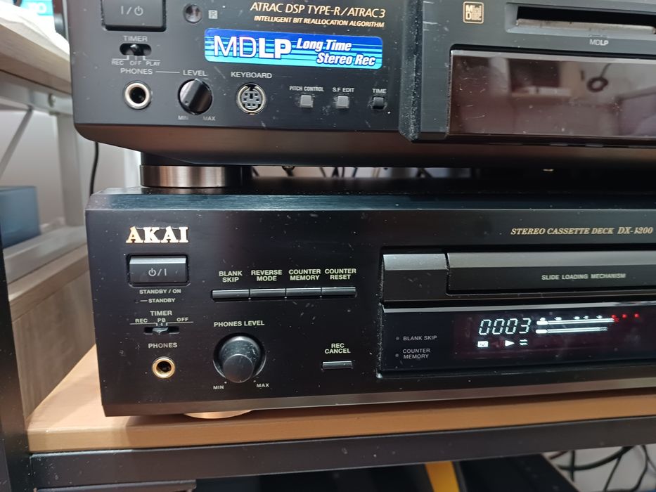 Deck Akai DX-1200 2 capete autorevers perfect