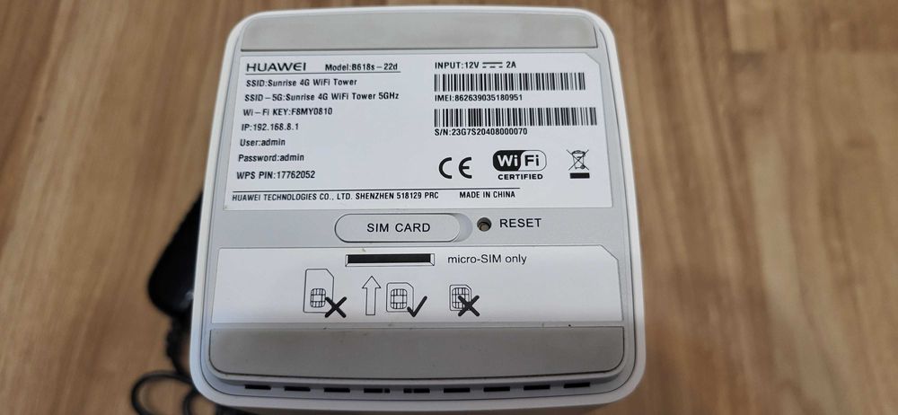 Huawei B618 este un router wireless 4G+ LTE CAT11 liber de retea