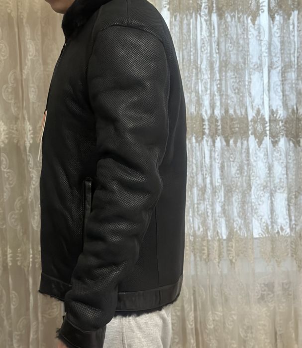 Зимняя коженая куртка Levinson