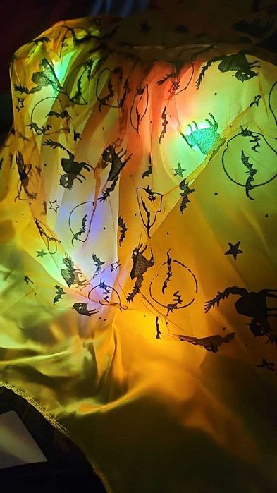 Cloudkids „Светеща вещица“ Хелоуин костюм за момиче, рокля + шапка