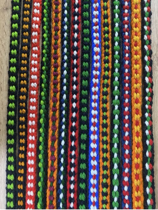 Вълнени плоски и кръгли коланчета подходящи за народни носии