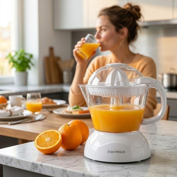 Електрическа сокоизстисквачка Dictrolux 40W – 1L кана, Push&Go система и селектор за пулп