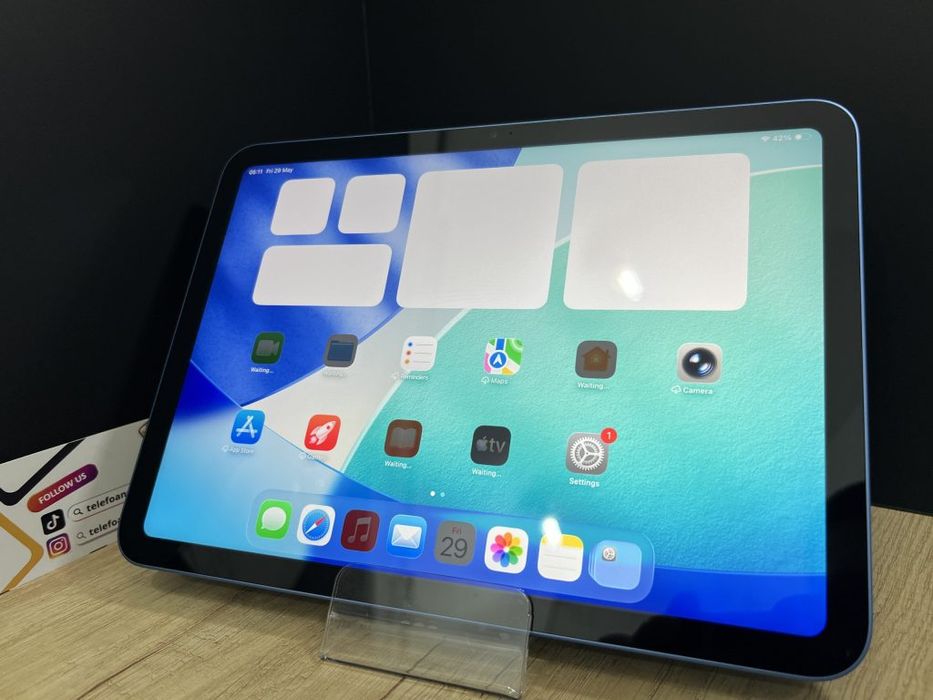 Ipad A16 11" 128Gb Blue Wi-Fi Second-Hand 2 ani garanție, Telefoane Mu