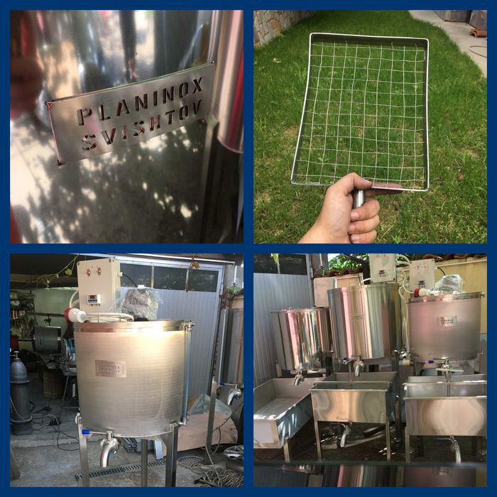 ПРОИЗВОДСТВО на Пастьоризатори, вани, ободурване от неръждаема стомана