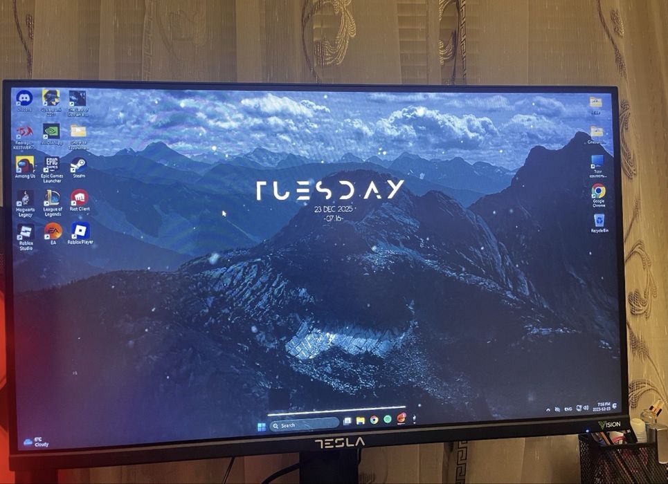 tesla vision монитор 165hz