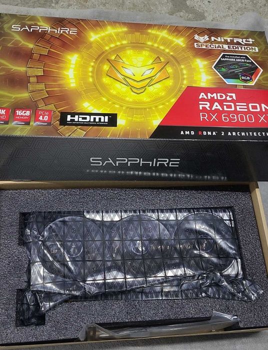 Placă video AMD Radeon RX 6900 XT, 16GB GDDR6, 256-bit – ca nouă,