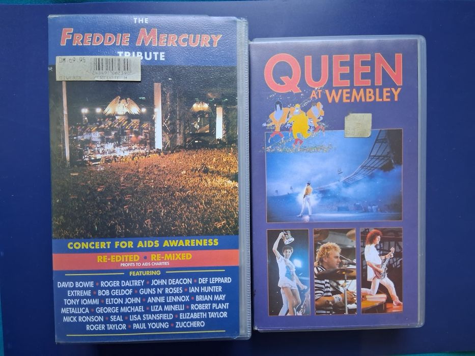 Лот Видеокасети VHS QUEEN at Wembley Freddie Mercury Tribute / 1986 го