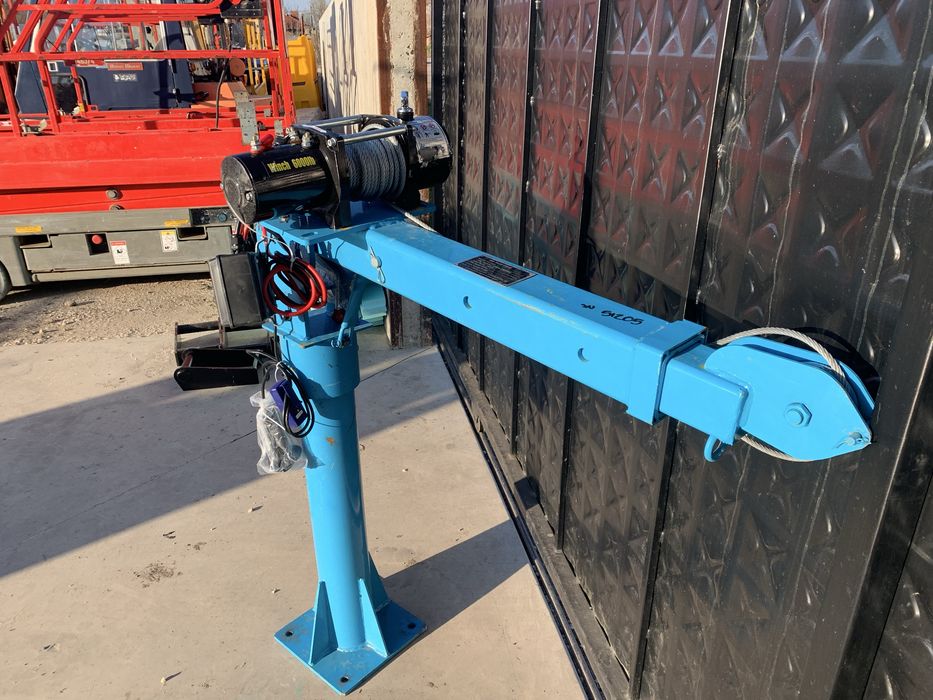 Мини Кран за бус  1000кг с електричиска лебедка