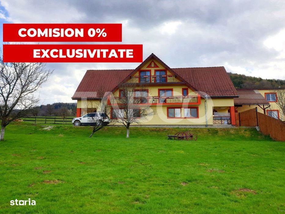 EXCLUSIVITATE Pensiune 9 camere 615 mpu 3600 mp teren in Fantanele