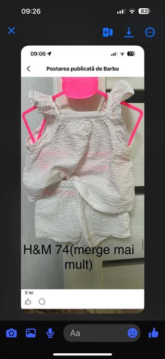 Vand lot hainute pt fetita