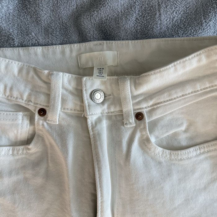 Широки бели дънки H&M