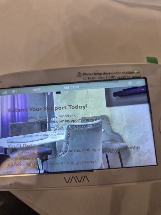 Висококачествен Бебефон с Full HD 360градосова камера и голям дисплей