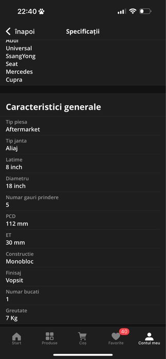 Jante carmani r18” bmw 5x112 et30