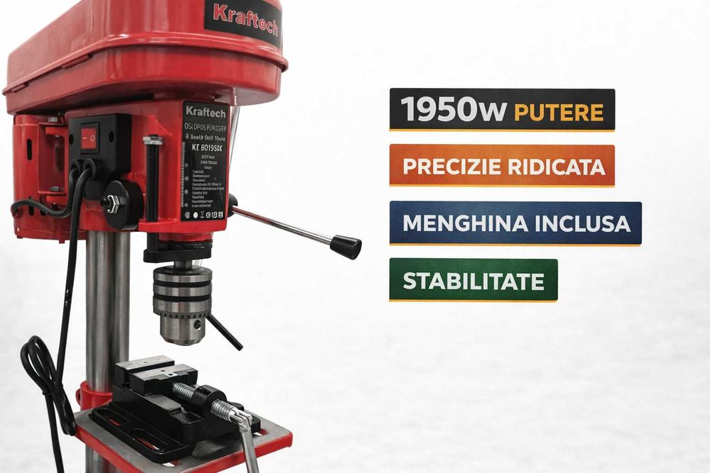 Masina Gaurit Coloana 1950W Kraftech Cu Menghina Profesionala