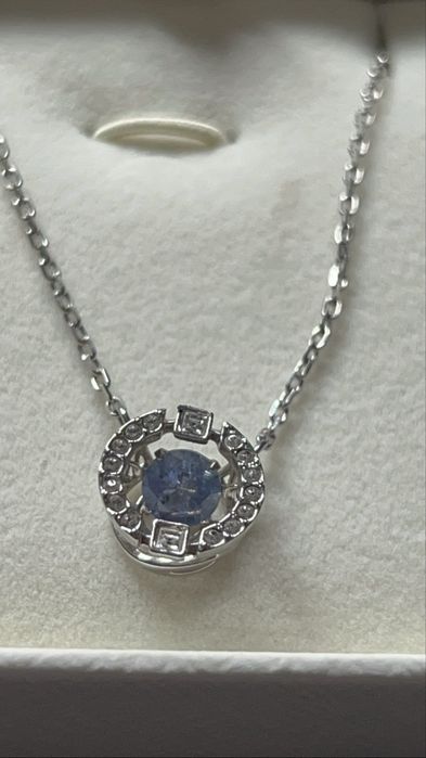 Lanț Swarovski cu piatră albastră