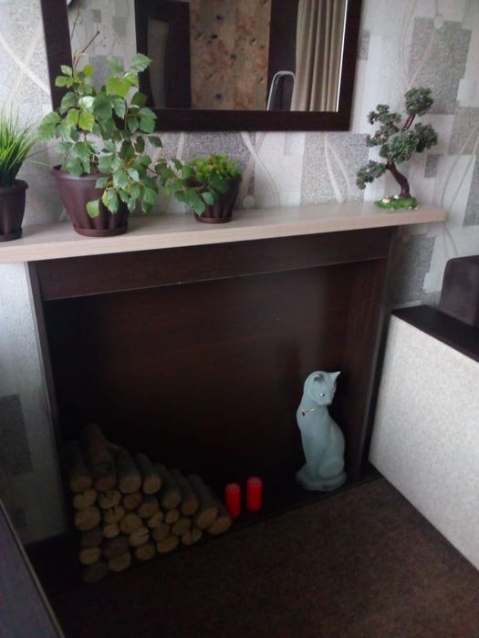 Фальш камин и зеркало