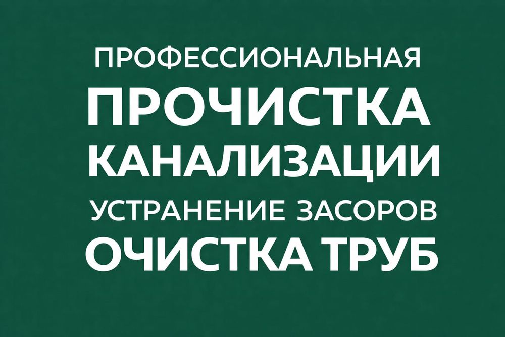 Срочная прочистка канализации — устранение засоров, Караганда