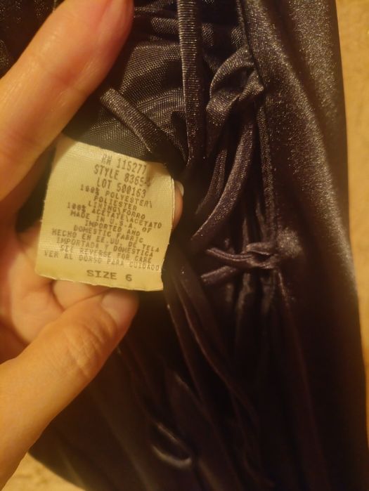 Чёрное вечернее платье длинное с Америки