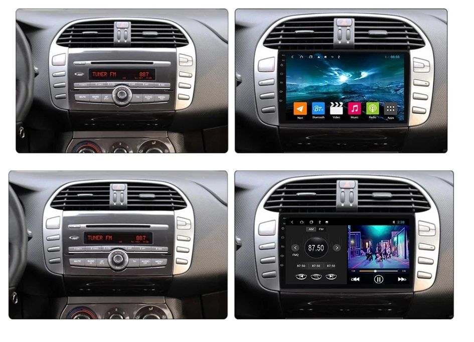 Navigatie Fiat Bravo ( 2007 - 2012 ) Garantie Noua Camera Marsarier