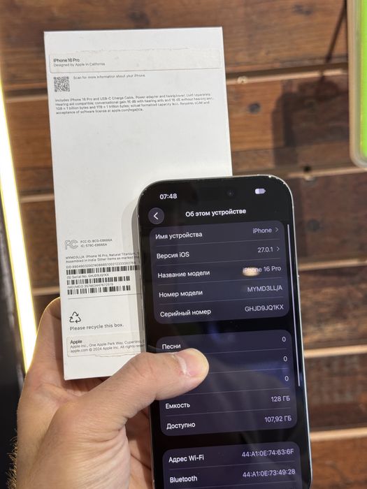 Iphone 16 pro. 128гб. 10/10