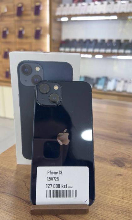 iPhone 13•128GB/72%Midnight Айфон 13•128ГБ/72%Черный