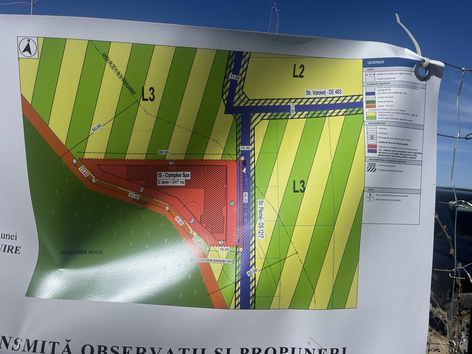 Proprietar vand 500 m intravilan cu autorizatie de constructie - loc Ghermanesti/Snagov