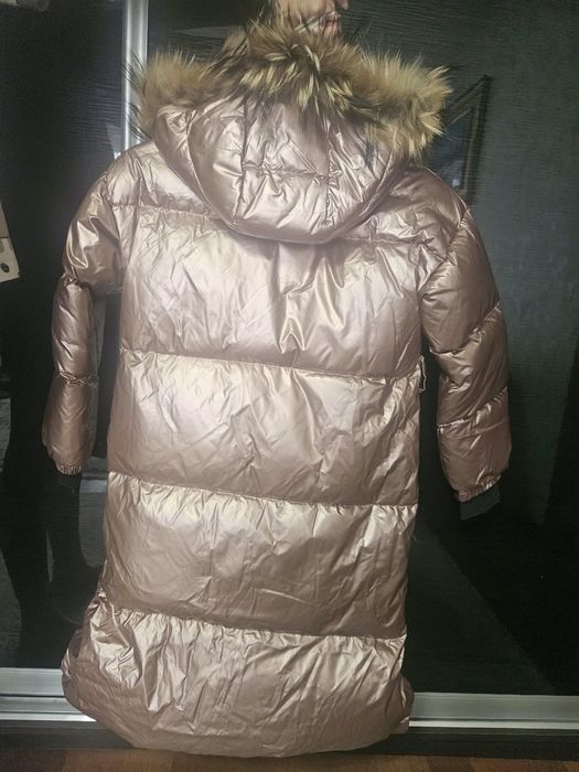 Пуховик зимний розовый