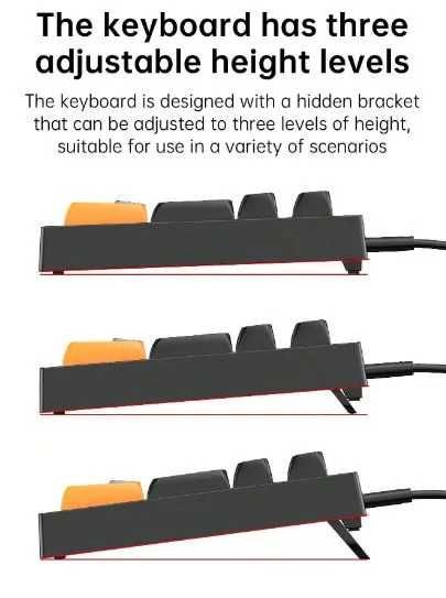 VK98 Проводная игровая клавиатура с RGB-подсветкой