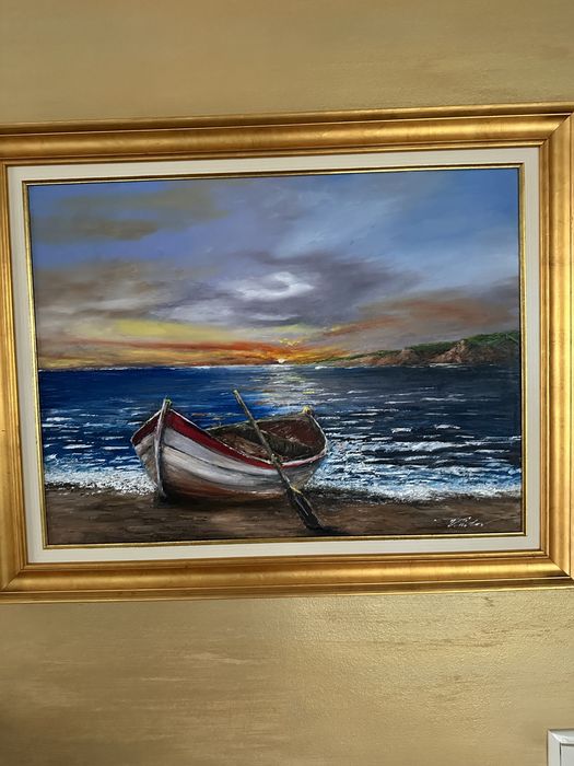 Масло върху платно “Морски бряг”