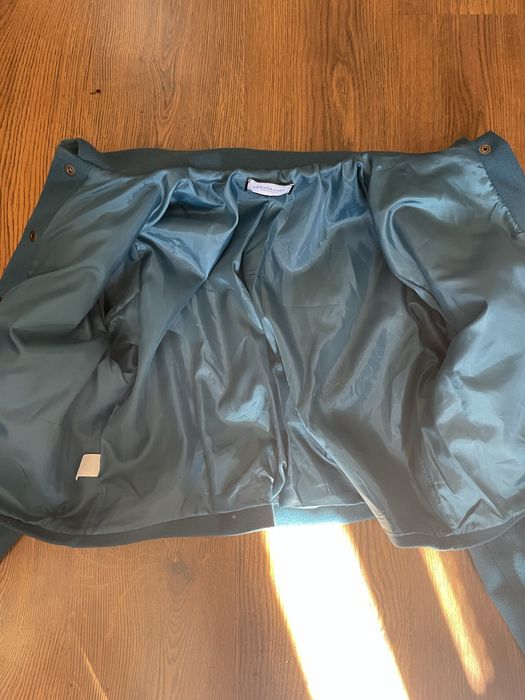 Преходно палто петролено зелено