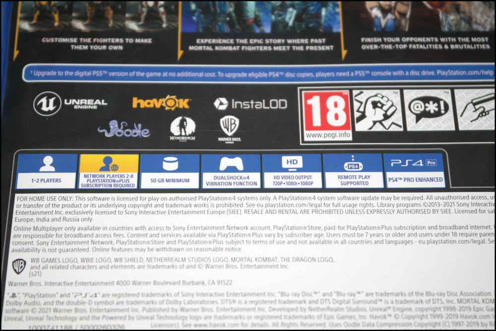 Mortal Kombat 11 PS4 Playstation 4