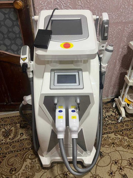 Диодный лазерный эпиляционный двух экранный комбайн