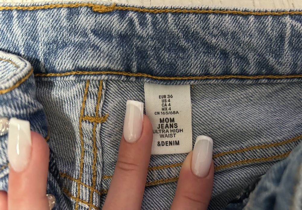 Дамски дънки mom