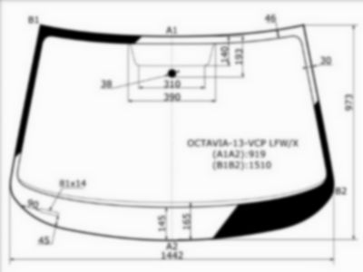Стекло лобовое Skoda Octavia