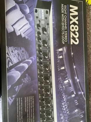 Mx822 mixer 8 channel stereo