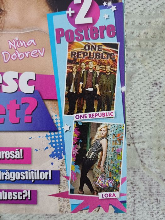 Vand revista Bravo martie 2011, completă, cu Ian&Nina, CU POSTERE cu One Republic si Lora in stare impecabilă